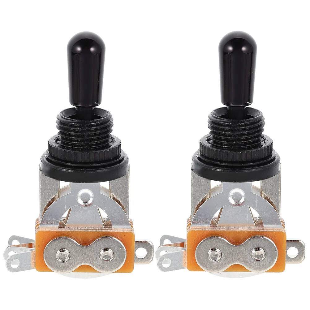 

2 Pcs Switch Pickup Electric Guitar Accessory Selector Toggle Metal Guitars Bass Replacement Part Accessories