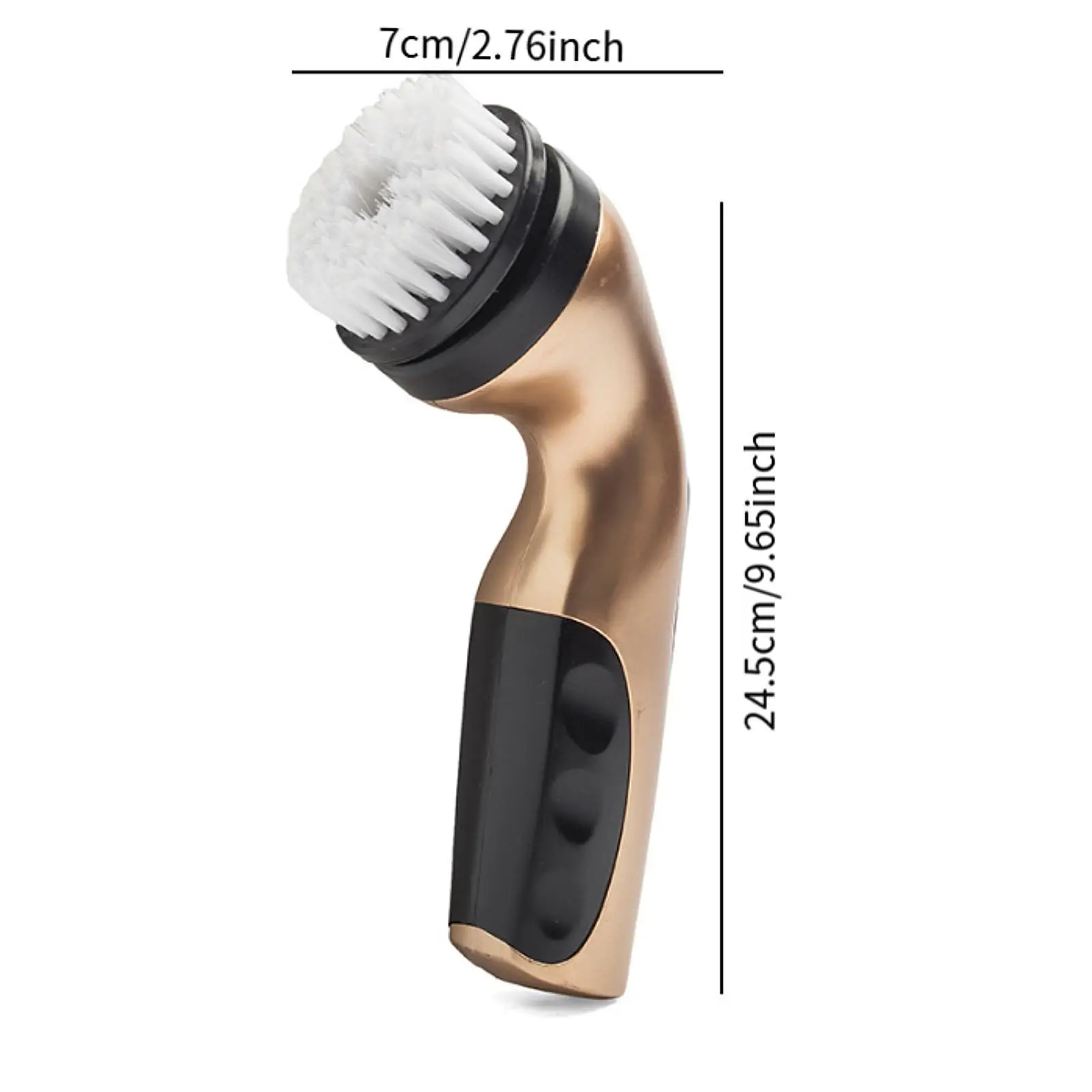 Electric Shoe Brush Kit with 6 Brush Heads for Cleaning Polishing Sneakers Leather and Travel Storage