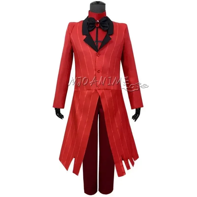 Hazbin Hotel ALASTOR Dust Angel uniforme Cosplay hombres mujeres disfraz de Halloween conjunto completo