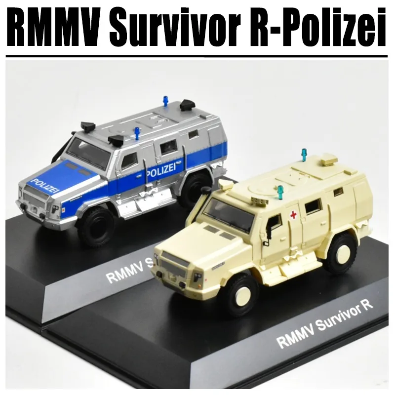 BOS 1/87 RMMV Survivor R-Polizei Legierung Spielzeug Kraftfahrzeug Druckguss Metall Modell Geschenke