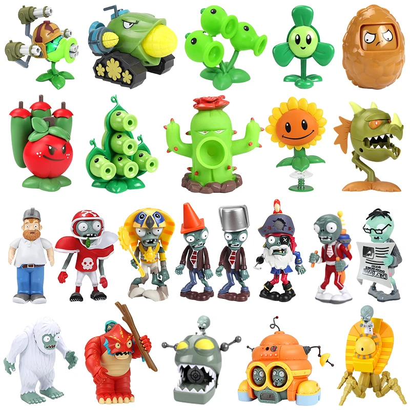 PLANTS VS. ZOMBIES Action Figures Toys for Boys Dave Gatling Peashooter Potato Mine Gargantuar Disco Zombie Yeti Christmas Gifts