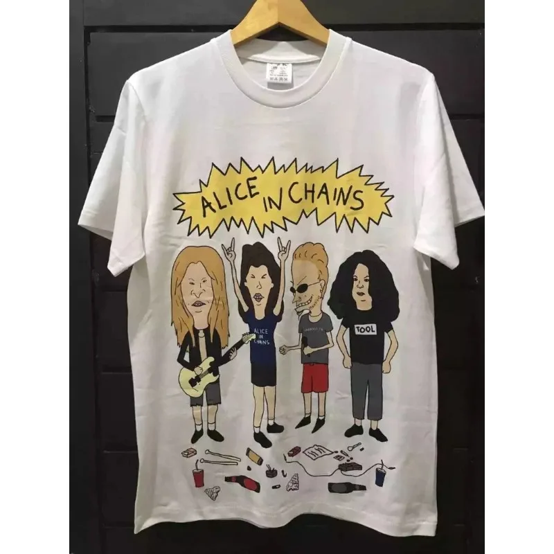 NEW! Alice in Chains 'Beavis and Butthead' Bootleg T-shirt