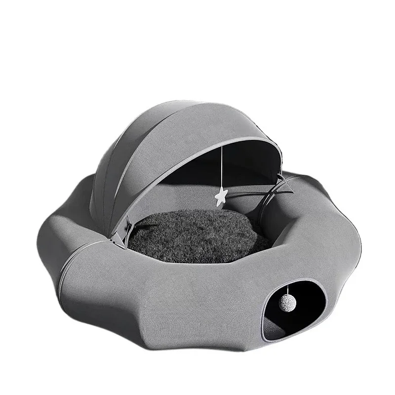 

Cat Tunnel Cat's Nest Donut Passage Crawling Dodging House Rolling Dragon Maze Drilling Toy Sleeping