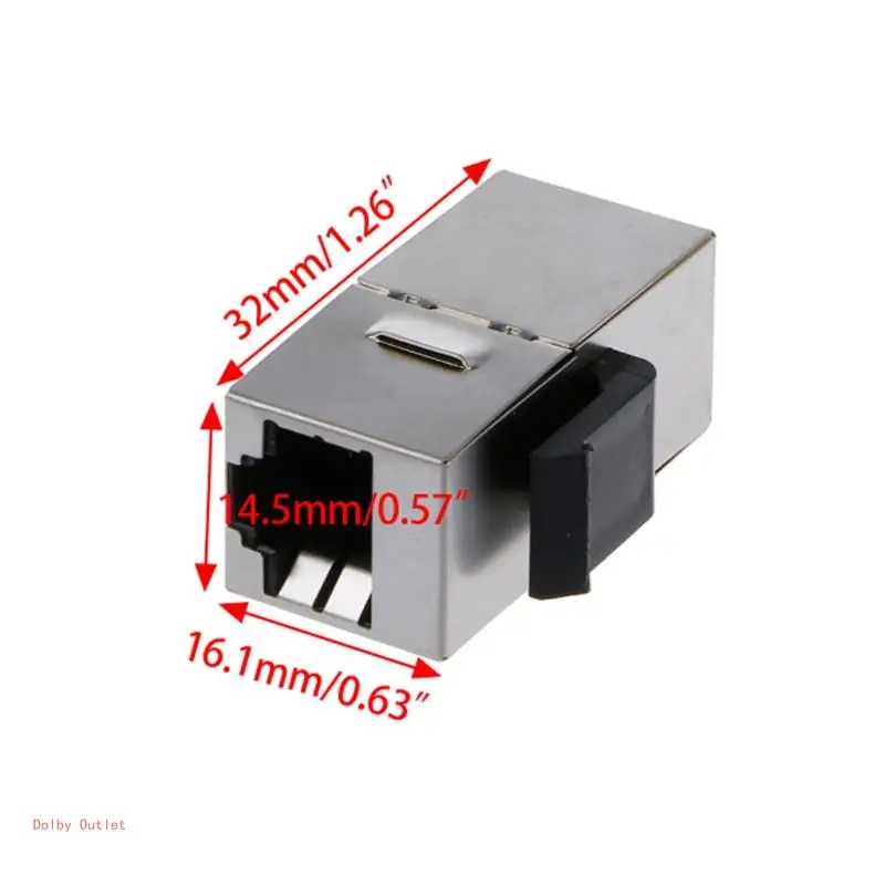 Shielded Pass-through Module Gold-plated RJ45 Connector Socket