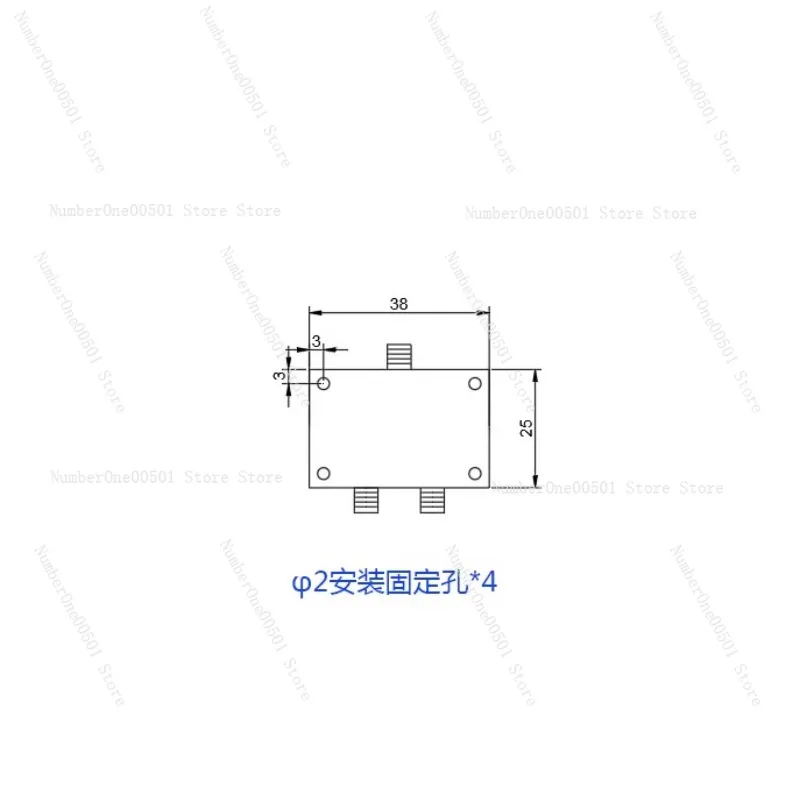 DC-1000MHz power divider 433M power divider, one point two broadband power divider combiner, RF combiner