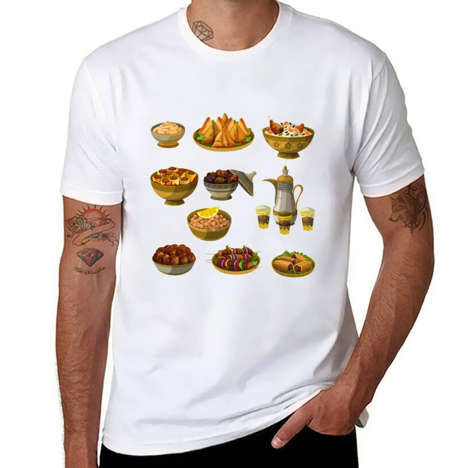 

Assorted Arabic Food 3 T-Shirt mens graphic t shirts man t shirts graphic T-Shirt