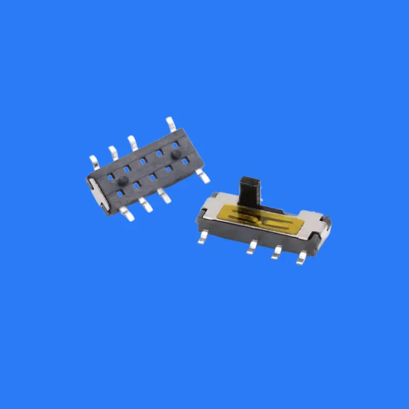 100pcs/ 23C02T-G2mm vertical patch 8 eight-foot three-speed toggle switch toy power supply accessories MSK-08