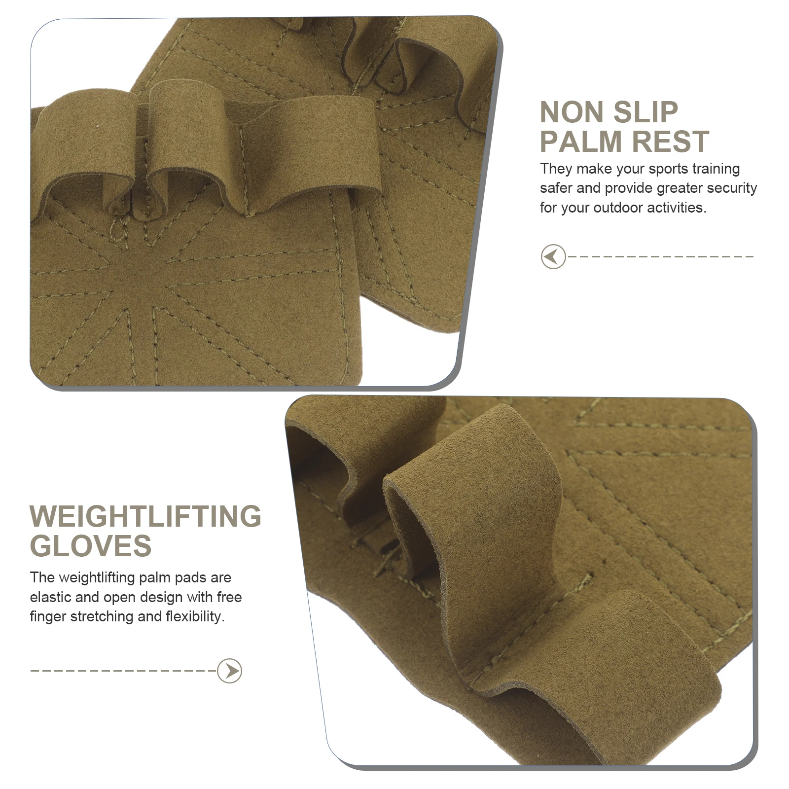 

1Pair Sports Palm Protectors Lightweight Breathable Gym Gloves for Weightlifting Training Cycling Hiking Fitness Equipment