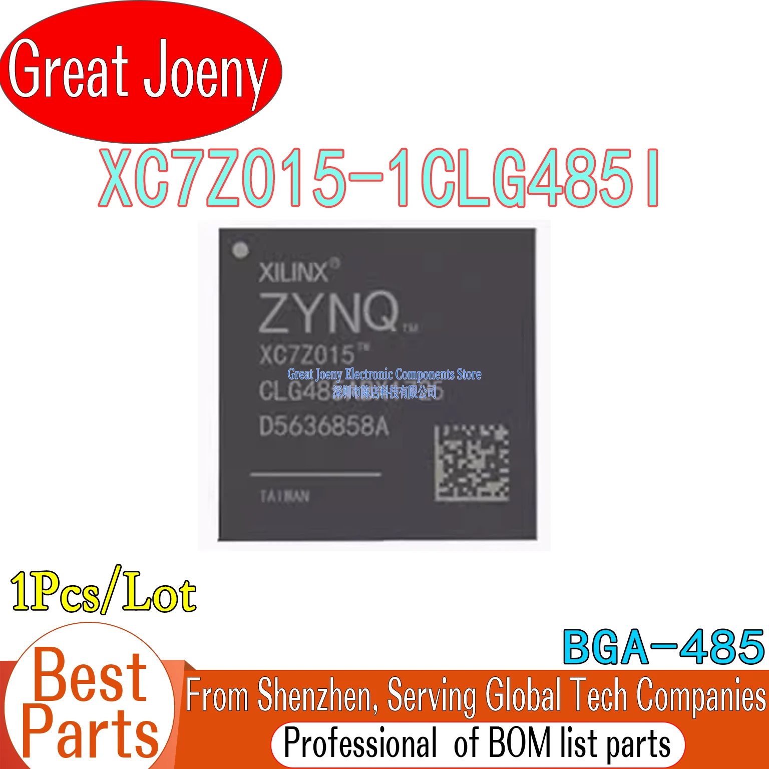 

100% New XC7Z015 CLG485 XC7Z015-1CLG485I IC Chipset CSBGA-485