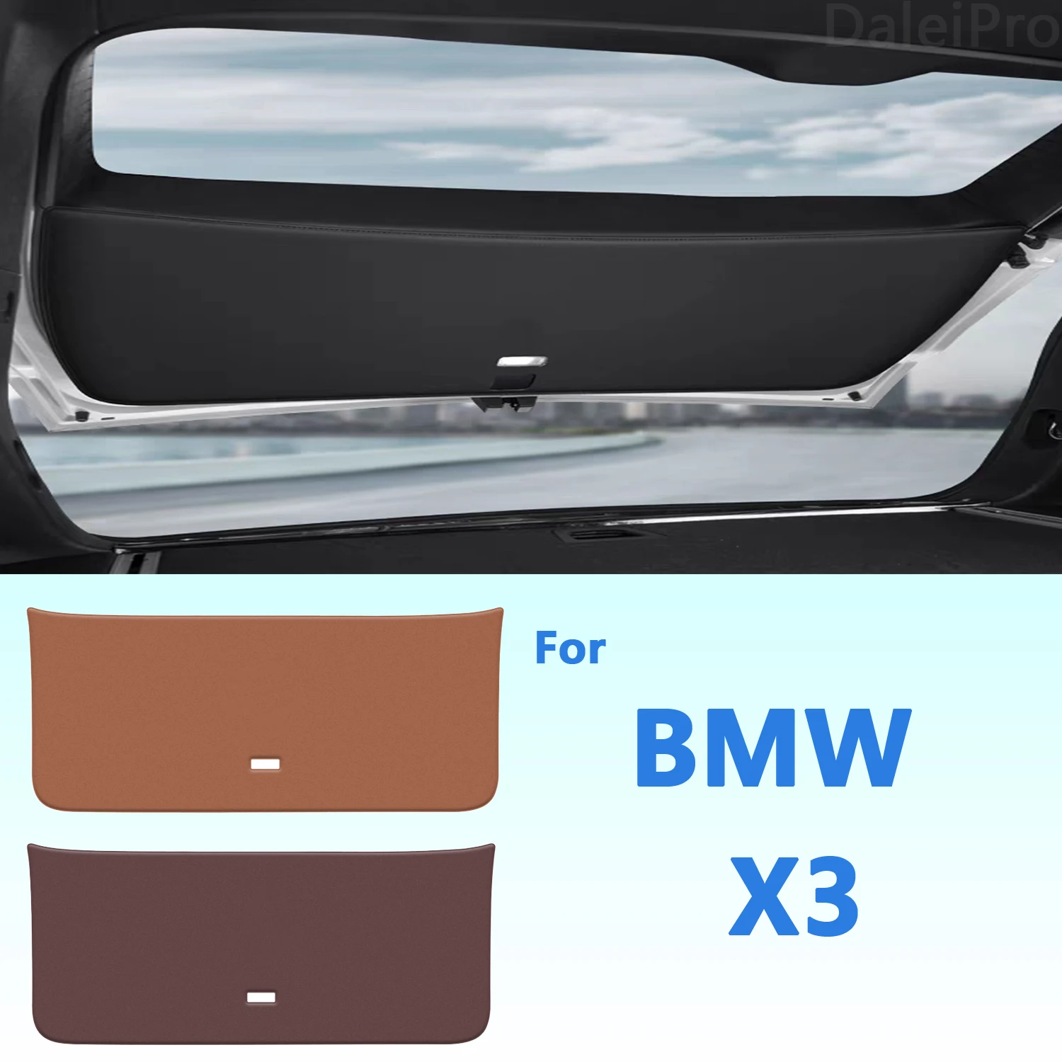 

Для BMW X3 G01 2018-2020 2021 2022 автомобильная задняя дверь, устойчивая к царапинам защитная крышка багажника, противоударная кожаная декоративная накладка