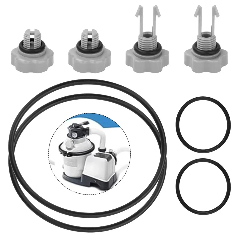 Junta tórica de válvula de liberación de aire, juego de reparación de piezas de junta tórica para bomba de filtro de arena Intex, junta tórica de repuesto para piscina