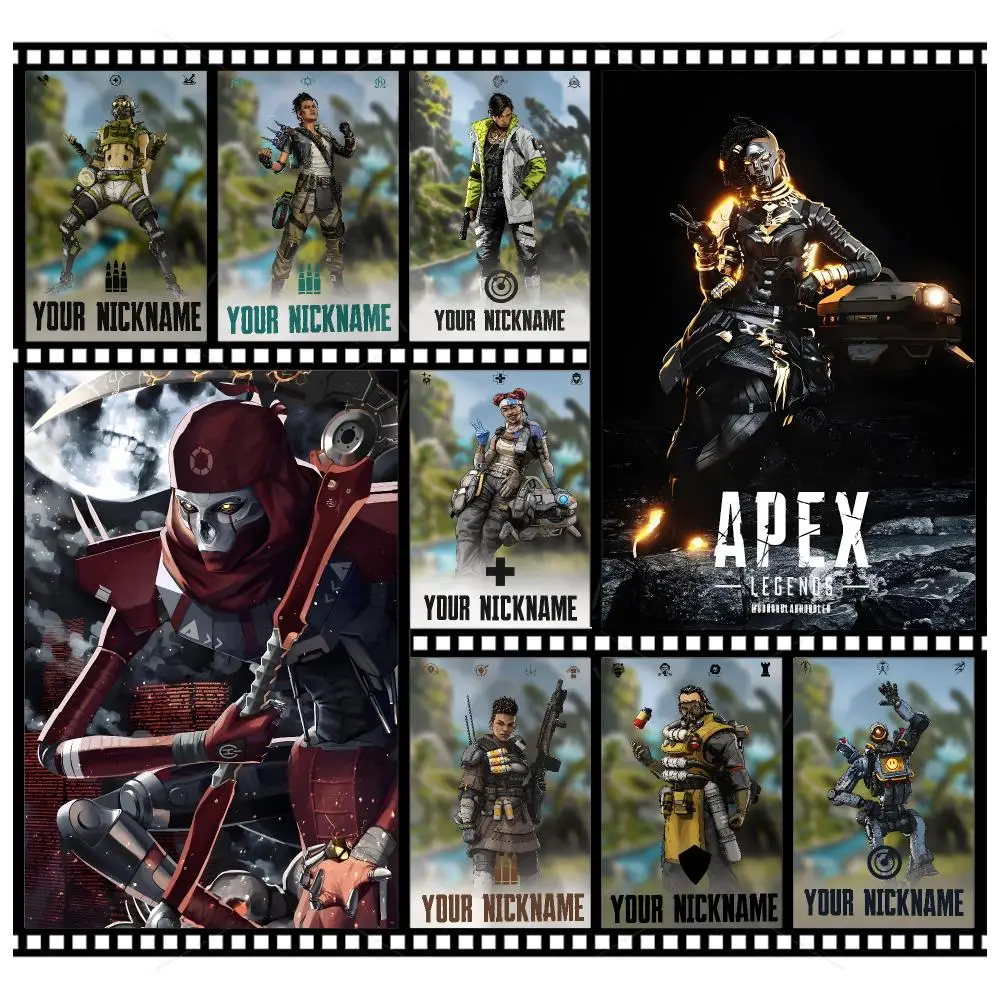 Game Shooter A-Apex Legends Poster Wall Art Poster HD Waterproof PP Print Bedroom Living Room Office Decor Gift