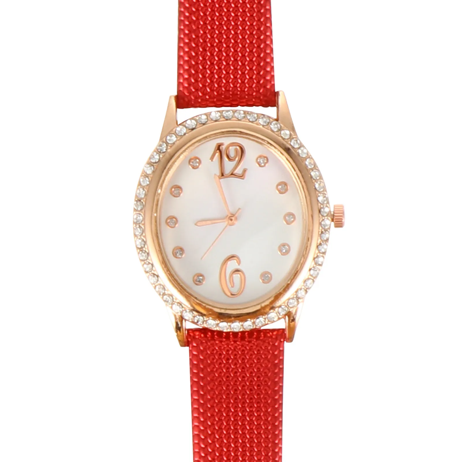 Oval Shape Diamond Wristwatch Elegant Women Watches Quartz Business Fashion Casual Strap Comfortable Women Watches