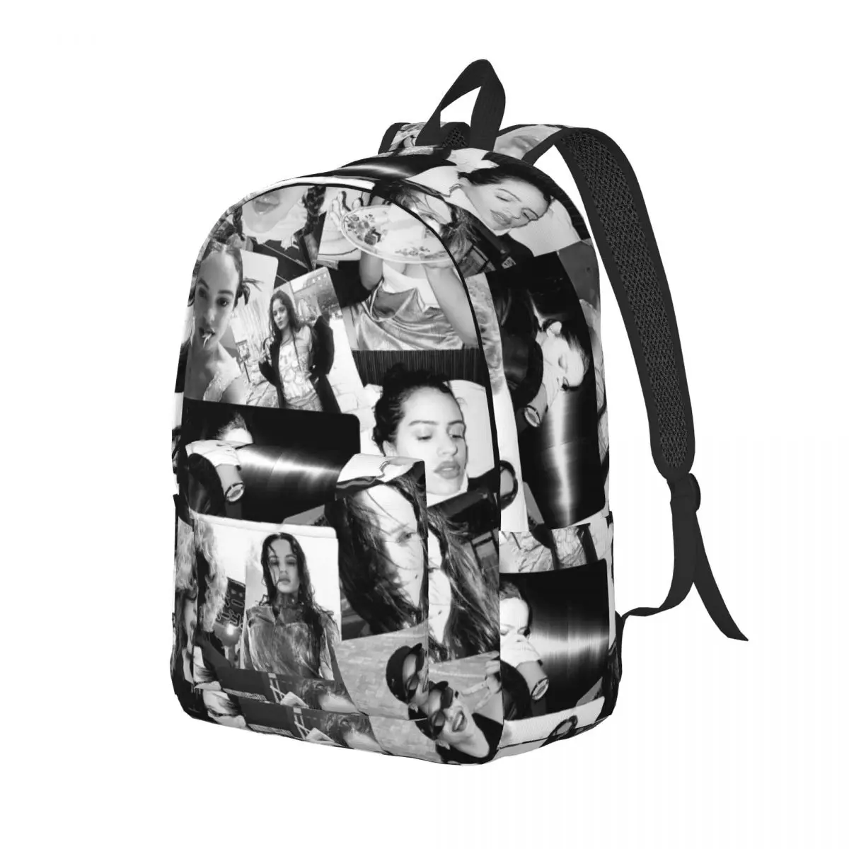 ROSALIA LUX Album Pop Music Backpack for Men Women Casual Student Business Daypack Laptop Computer Canvas Bags Sports