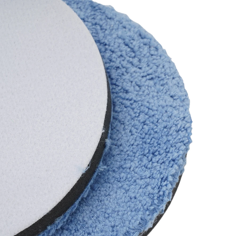 2Pcs Microfiber Polishing For Pads for Car Polisher Use with 3 4 5 6 7 Inch Backing Plates for Paint Finishing Tasks