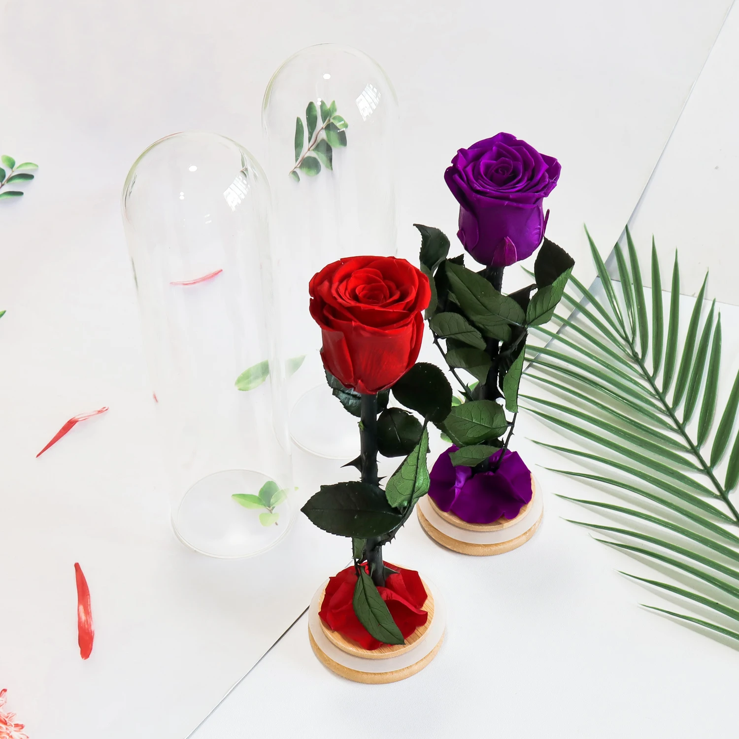 ดอกไม้อมตะเดี่ยวในแก้ว ดอกกุหล - Flower Preservation Resin บทวิจารณ์และราคา