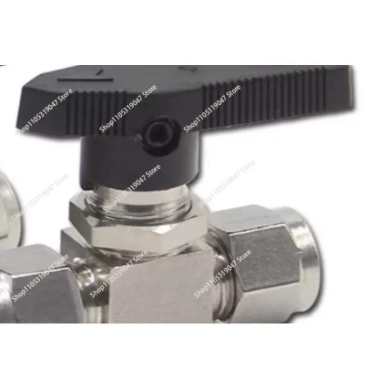 304Stainless Steel Cartridge Ball Valve Straight Through Panel Instrument Switch Air Source Ball Valve