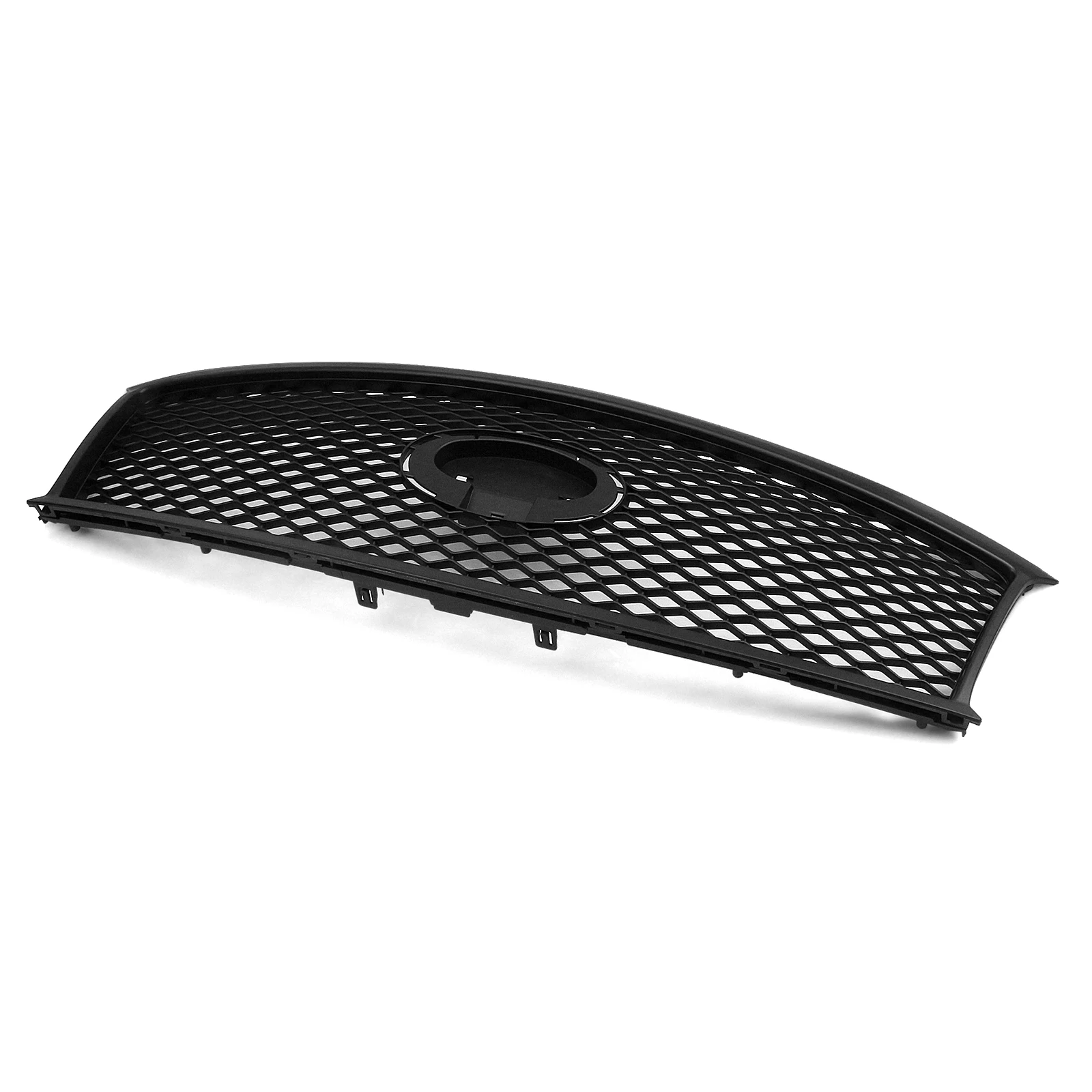 Car Grills Front Grille For Infiniti M37 M56 2011-2013 Q70 2014-2015.4 Honeycomb Style Gloss/Matte Black Upper Bumper Hood Mesh