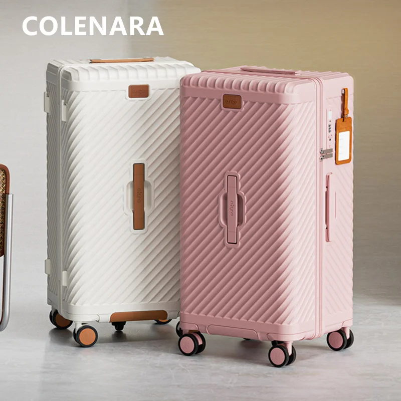 

COLENARA Travel Luggage Large Capacity Trolley Case ABS+PC Boarding Case 20"24"26"28"30 Inch with Wheels Rolling Suitcase