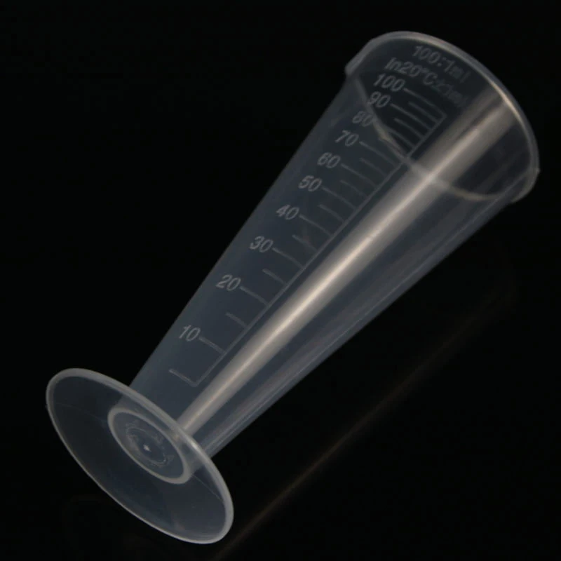 100ml Plastic Measuring Cup Transparent Scale Measuring Cup Pour Spout Without Handle Liquid Container Kitchen Bar Supplies