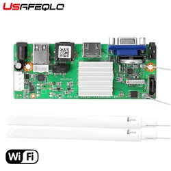 NVR wifi board 4CH/5MP 8CH/3MP Security Video Recorder H.265+ Wifi NVR Human Face Detection Support TF Card SSD PTZ wifi camera