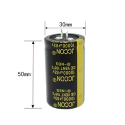 1PCS JCCON Audio Electrolytic Capacitor 63V 10000UF 12000UF 15000UF 22000UF Low ESR For Hifi Amplifier
