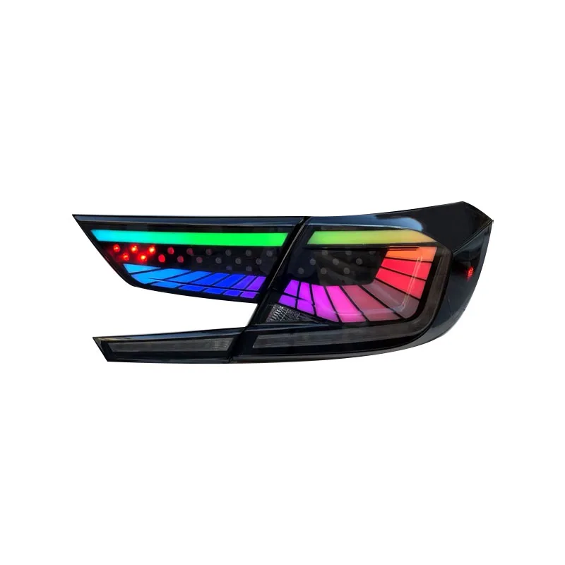 

DK Motion Car Modified Led Tail Lights RGB STYLE Rear Lamp For Honda Accord 2018 2019