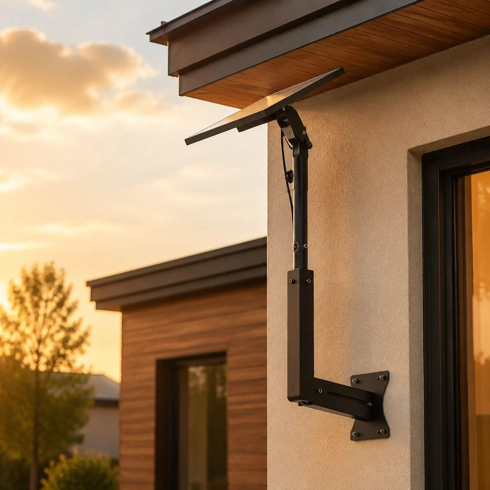 

Antenna Mounting Bracket Kit Wear Resistant Professional Multifunction Satellite Support Bracket Easy to Install for Roofs Wall