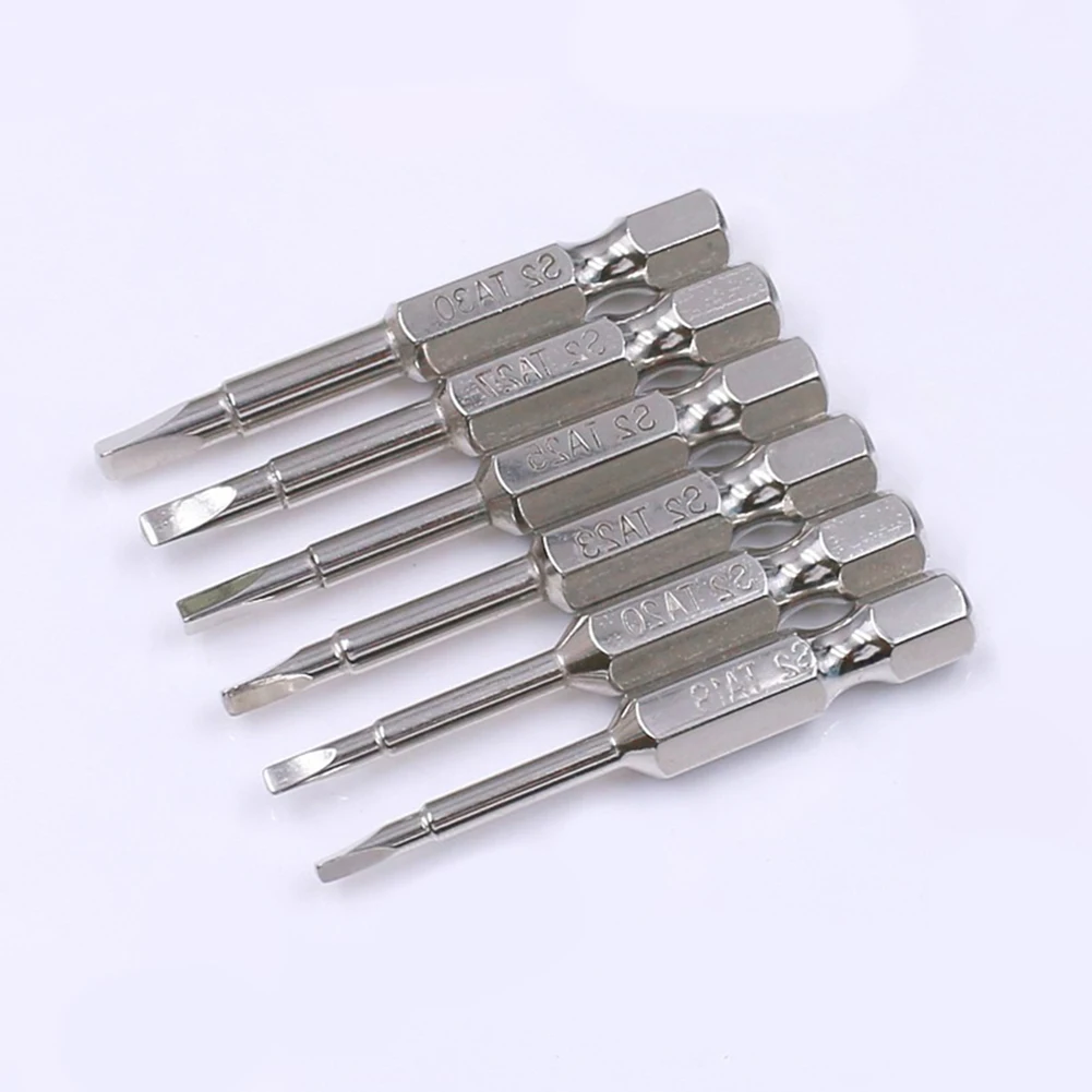 6pcs Magnetic Triangle Security Screwdriver Bits Alloy Steel 1/4 Inch Hex Shank Home DIY Repair Hand Tool Accessories