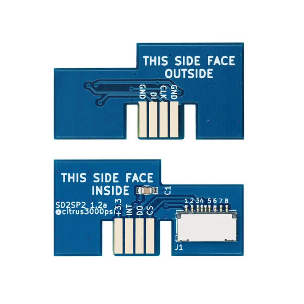 Adattatore SD2SP2 Sostituzione lettore di schede TF + Mini CD Swiss Boot Disc per Nintend Gamecube NGC NTSC, PALJAS blu
