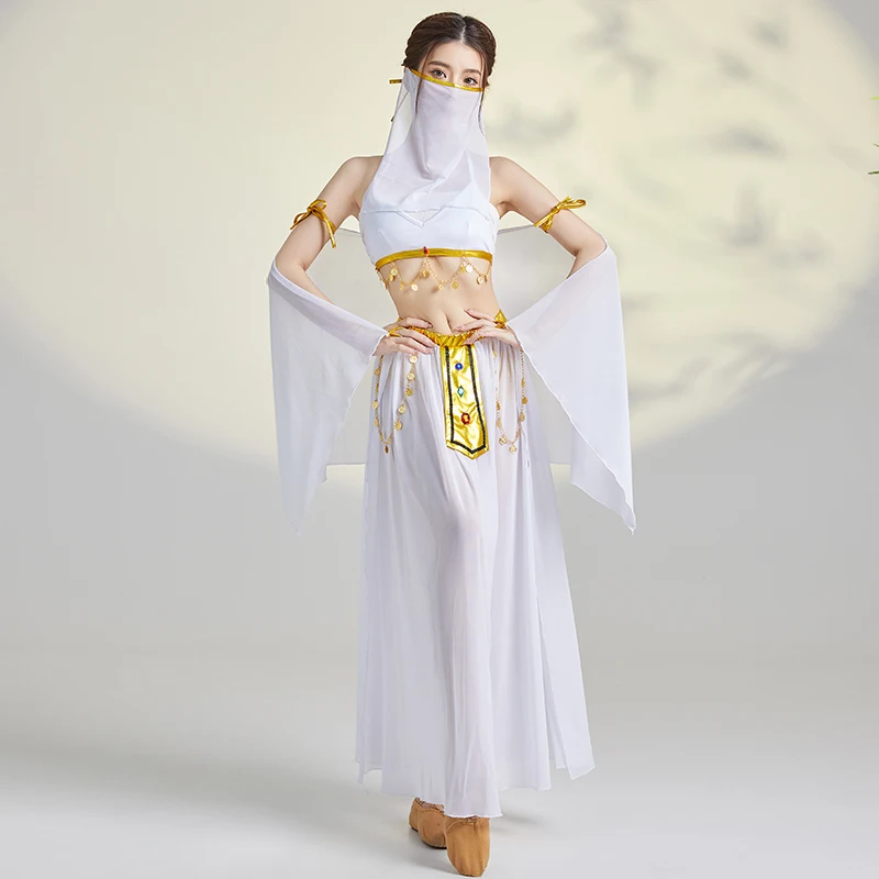 Belly Dance Dress New Fashion Sexy Cleopatra Cosplay Costume Show Stage Performance Costume Female Set Exotic Tribal Princess