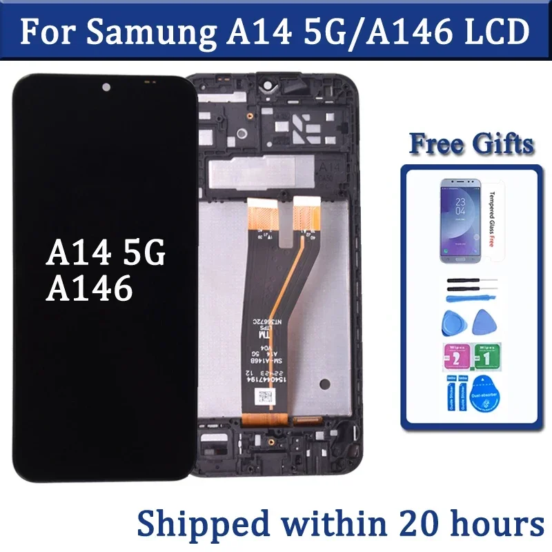 6.6'' For Samsung A14 5G A146 LCD Display Touch Screen Digitizer Assembly For Samsung A14 A146B SM-A146P LCD