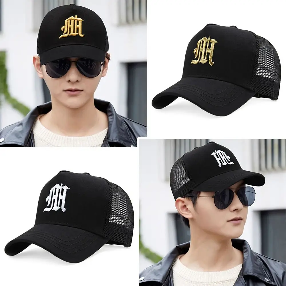 หมวกแก๊ปตาข่ายลำลองสำหรับฤดูร้อน ป้องกันรังสียูวี หมวกกันแดด ปรับขนาดได้ เหมาะสำหรับผู้ชายและผู้หญิง