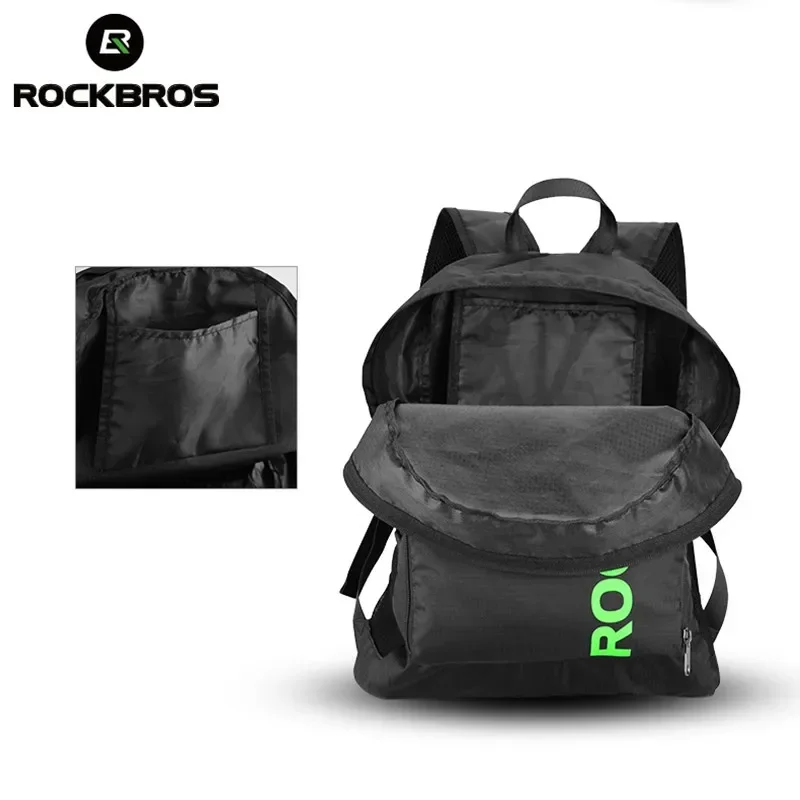 ROCKBROS Portable Sports Backpack Rainproof Foldable Bags Hiking Camping Cycling Bicycle Bike Bags Men Women Package Travel Bag