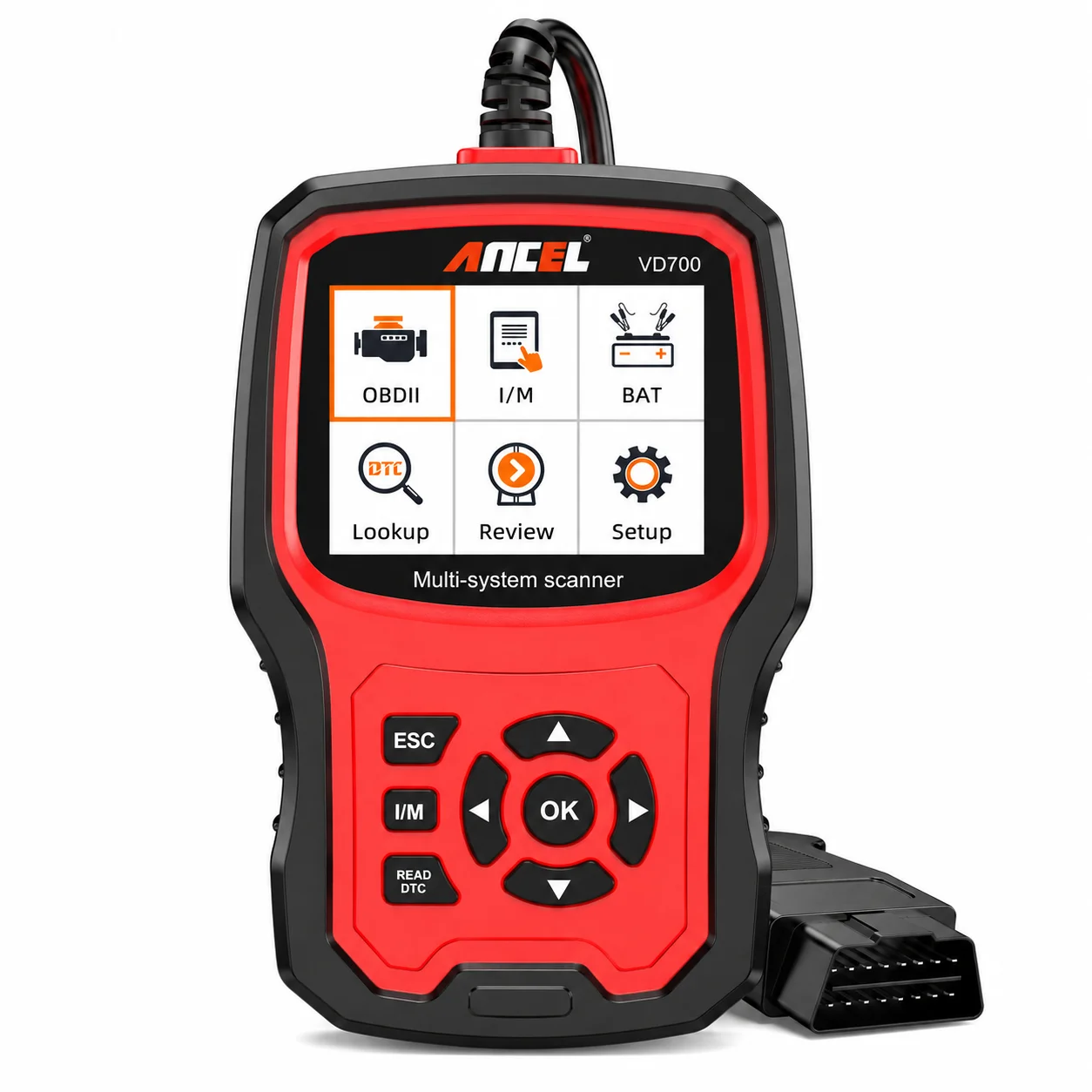 Ancel Vd700 OBD2-Scanner für VW Audi Seat Skoda Öl EPB ABS SAS TPMS Öl-Reset Vollsystem-Codeleser Diagnose-Scanwerkzeuge