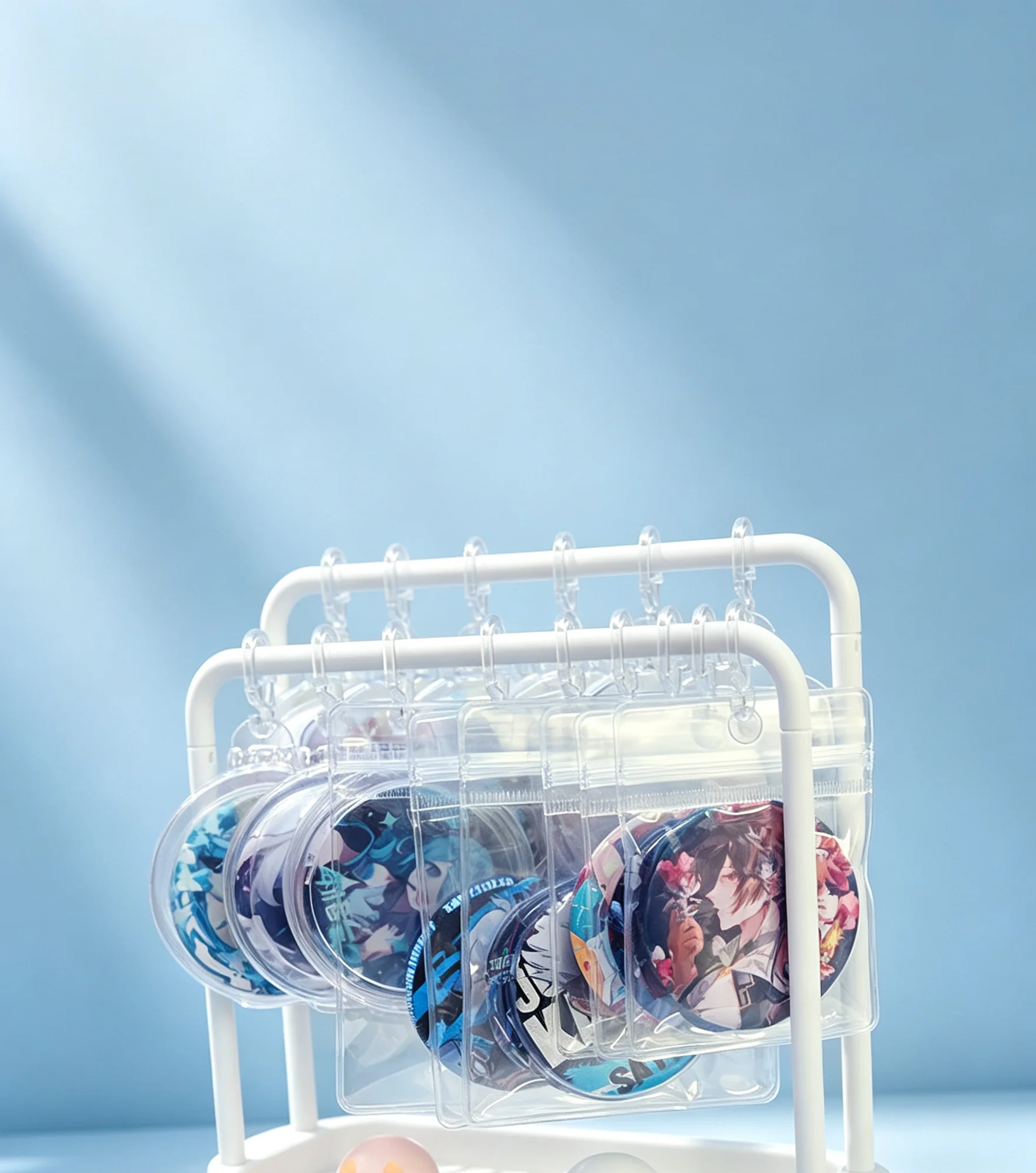 Display stand / item keychain nameplate hanging piece storage rack box