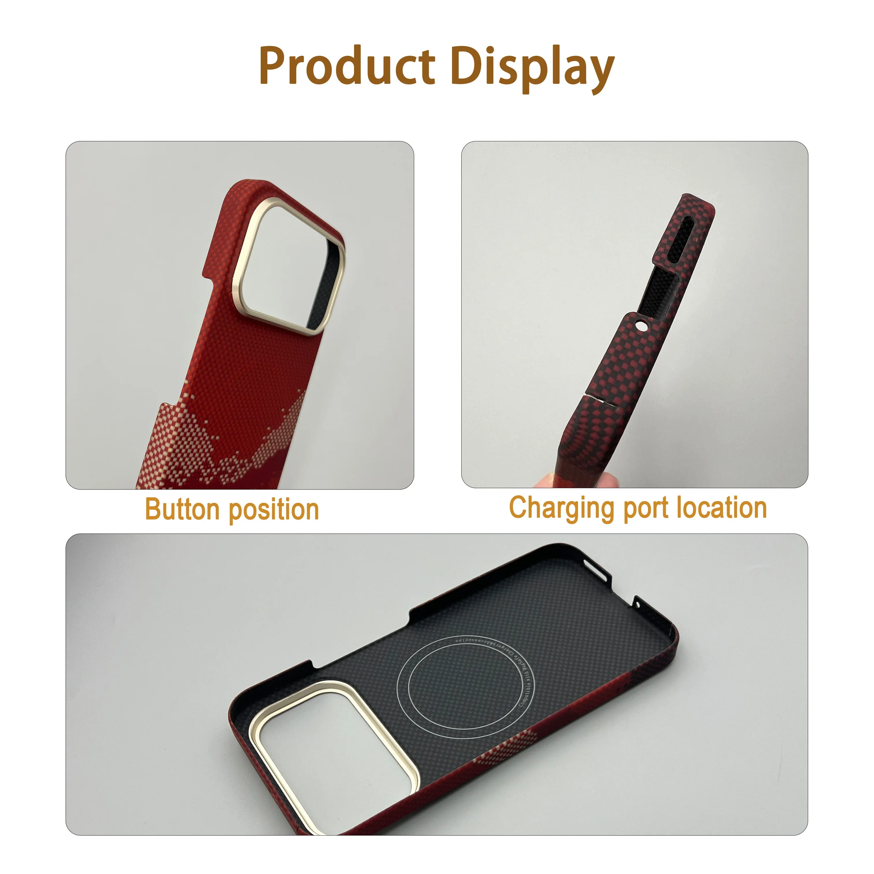 Etui na telefon POCO F9 Ultra z włókna aramidowego Kevlar, ultracienkie, magnetyczne, twarde etui ochronne z włókna węglowego do Redmi K100ProMax. — zdjęcie produktu 3