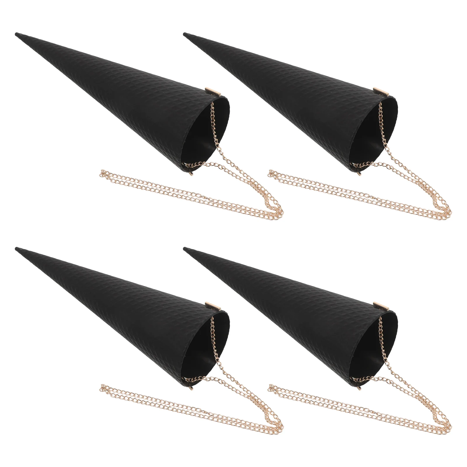 

4pcs Ice Cream Cone Flower Boxes Waterproof Bouquet Holder For Weddings Valentine’S Day Diy Arrangements Rose Cone Box Floral