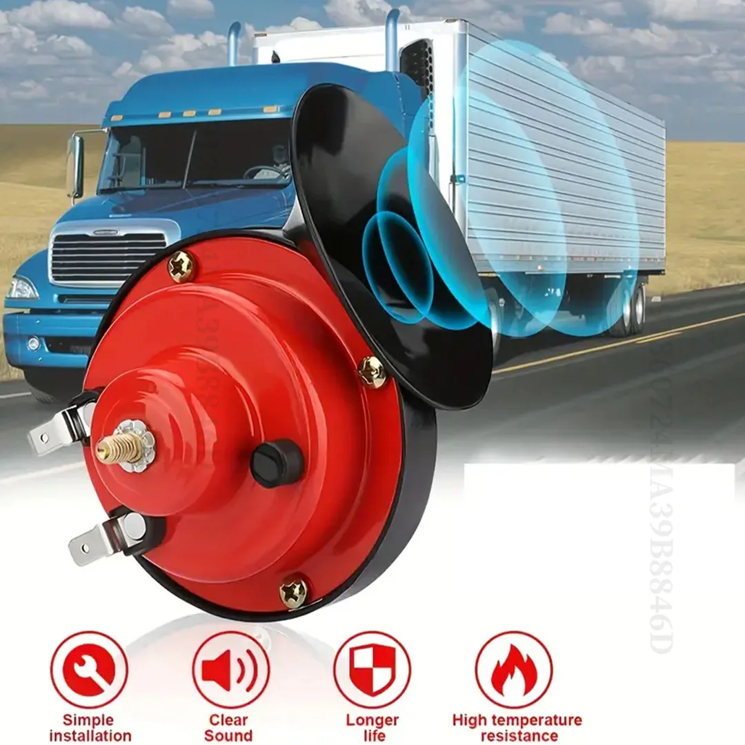 Electric Snail Air Horn Loud Truck Accessory 12V&24V 410Hz Auto Horn Super Loud for Motorcycles Cars Trucks Car Truck Van Pickup view 3