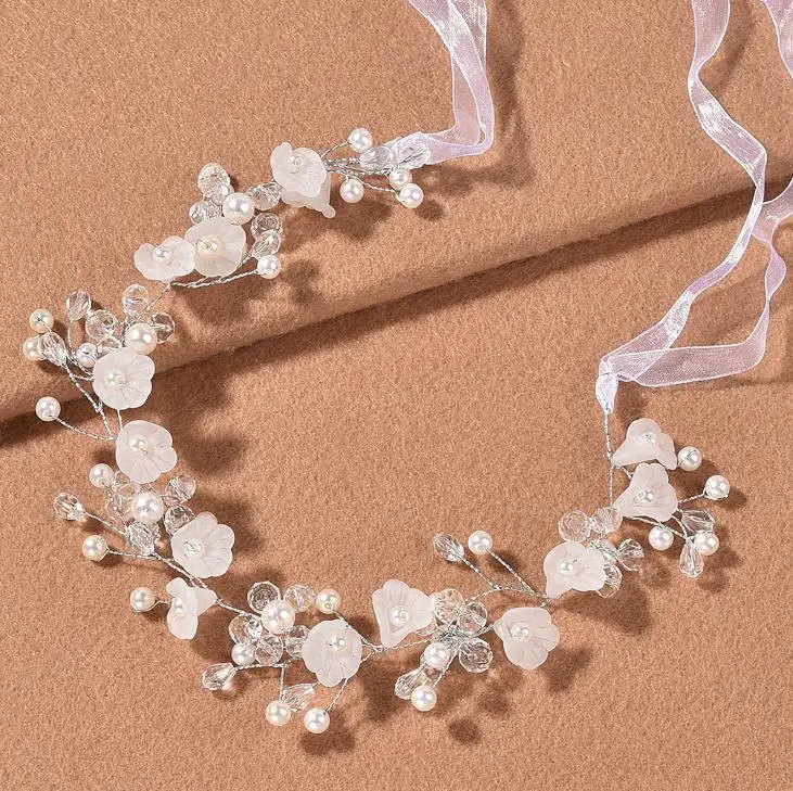 Новинка, модные диадемы и короны с кристаллами, женская свадебная повязка на голову с цветами, обручи для волос, женские Украшения для волос, Прямая поставка