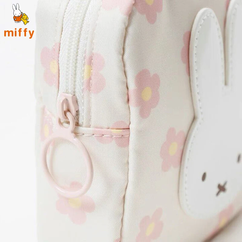 카와이 미피 보관 가방 핑크와 블루 꽃 크리 에이 티브 동전 지갑 다기능 패션 핸드백 애니메이션 액세서리 소녀 선물