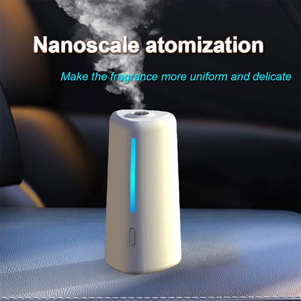 Diffuseur d'huiles essentielles sans eau, aromathérapie, bureau, portable, électrique, spa, maison, mini vaporisateur de voiture, chronométrage 9 lumières LED