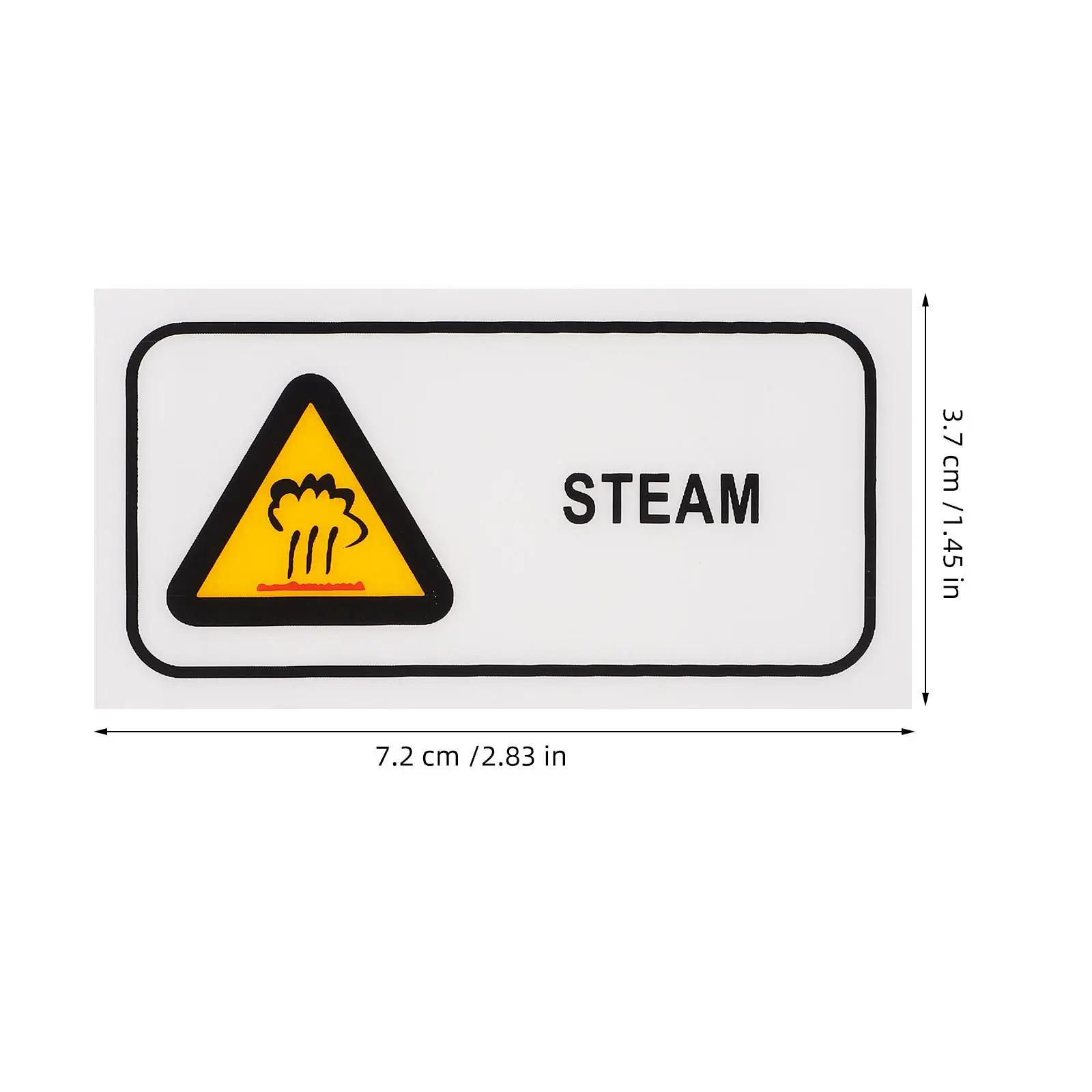 Steam Warning Sign Compact Steamer for Clothes Mini Garment Hot Stickers Hand Held Steamers Do Not Touch Pet Caution