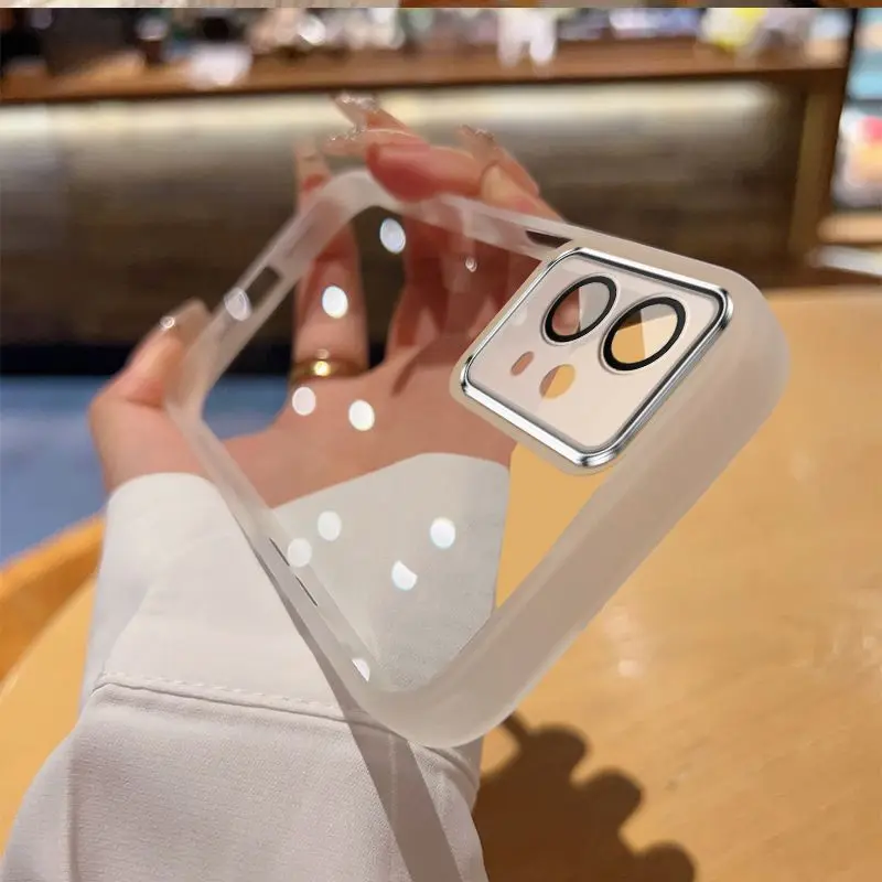 Для Vivo Y75 5G Чехол vivo Y55 5G Чехол для телефона vivo T1 5G Чехол Vivo IQOO Z6 5G Чехол y75 5g Прозрачный защитный чехол для камеры