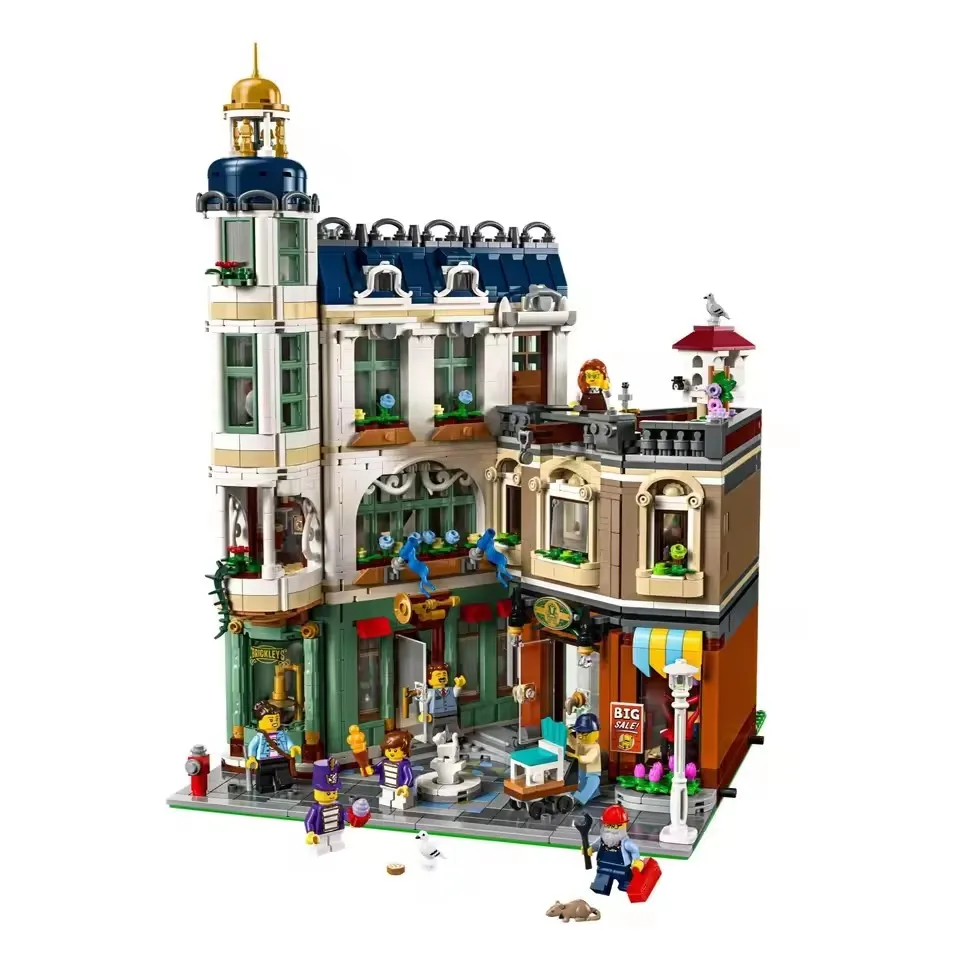 3456pcs 11371 Shopping Street Children's Educational Building Blocks Toy Gift Construction Street Scene Assembly Model