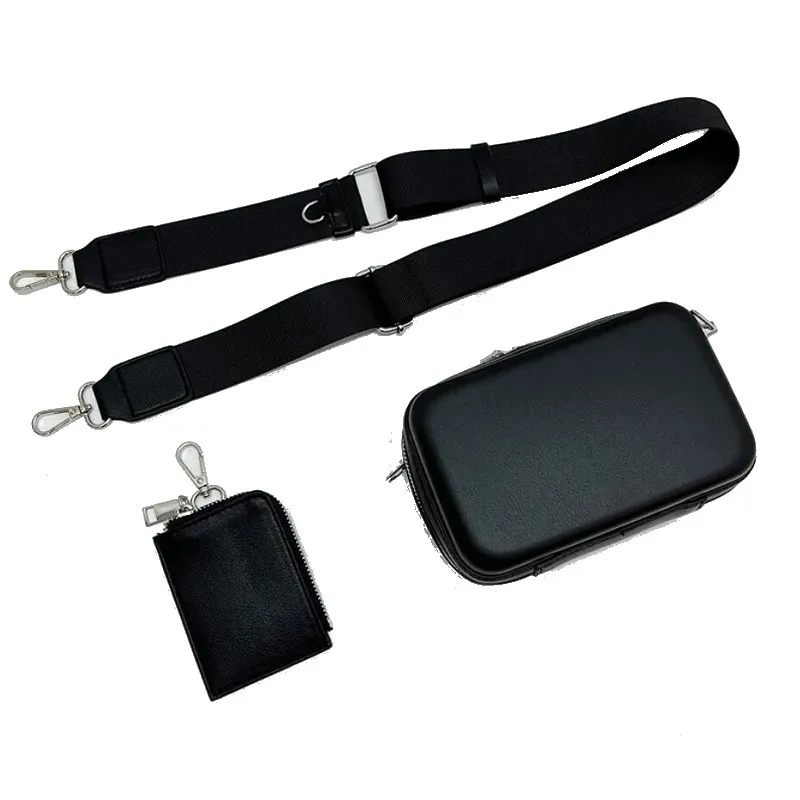 Men's Small Bags Crossbody Trend Phone-Bag Simple Personality Single Shoulder PU Handbag
