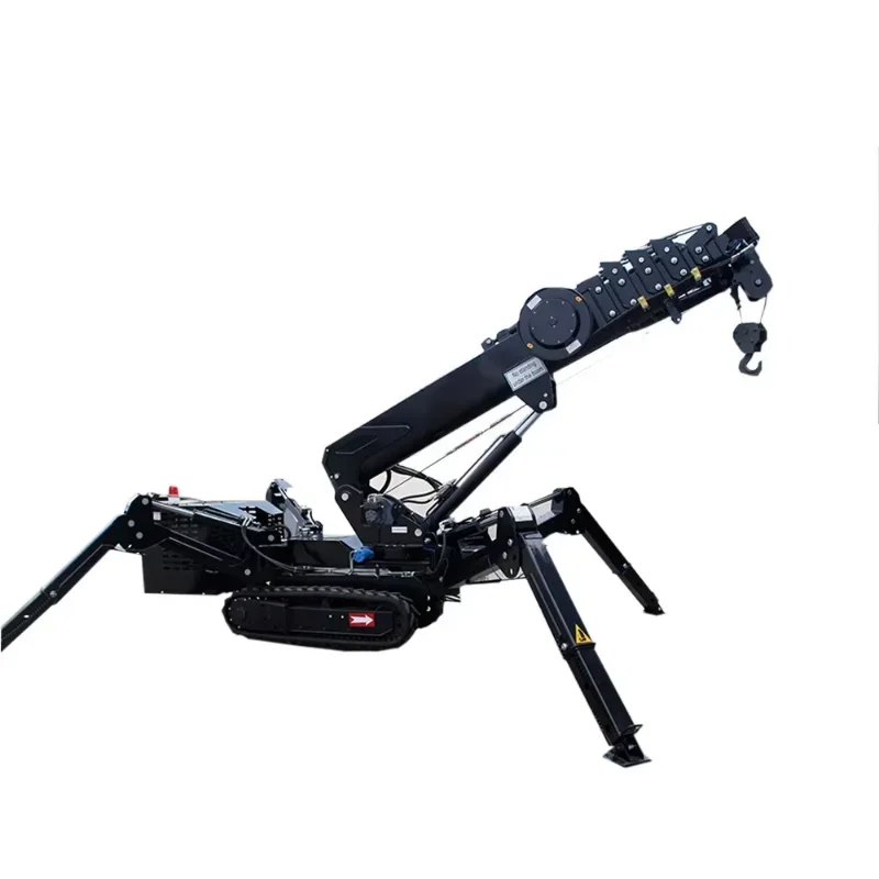 Construction Use 360 Degree Mini Truck Spider Crane Lifting Machine Building 3 Ton Boom Lifting Crane Crawler Spider Crane Price