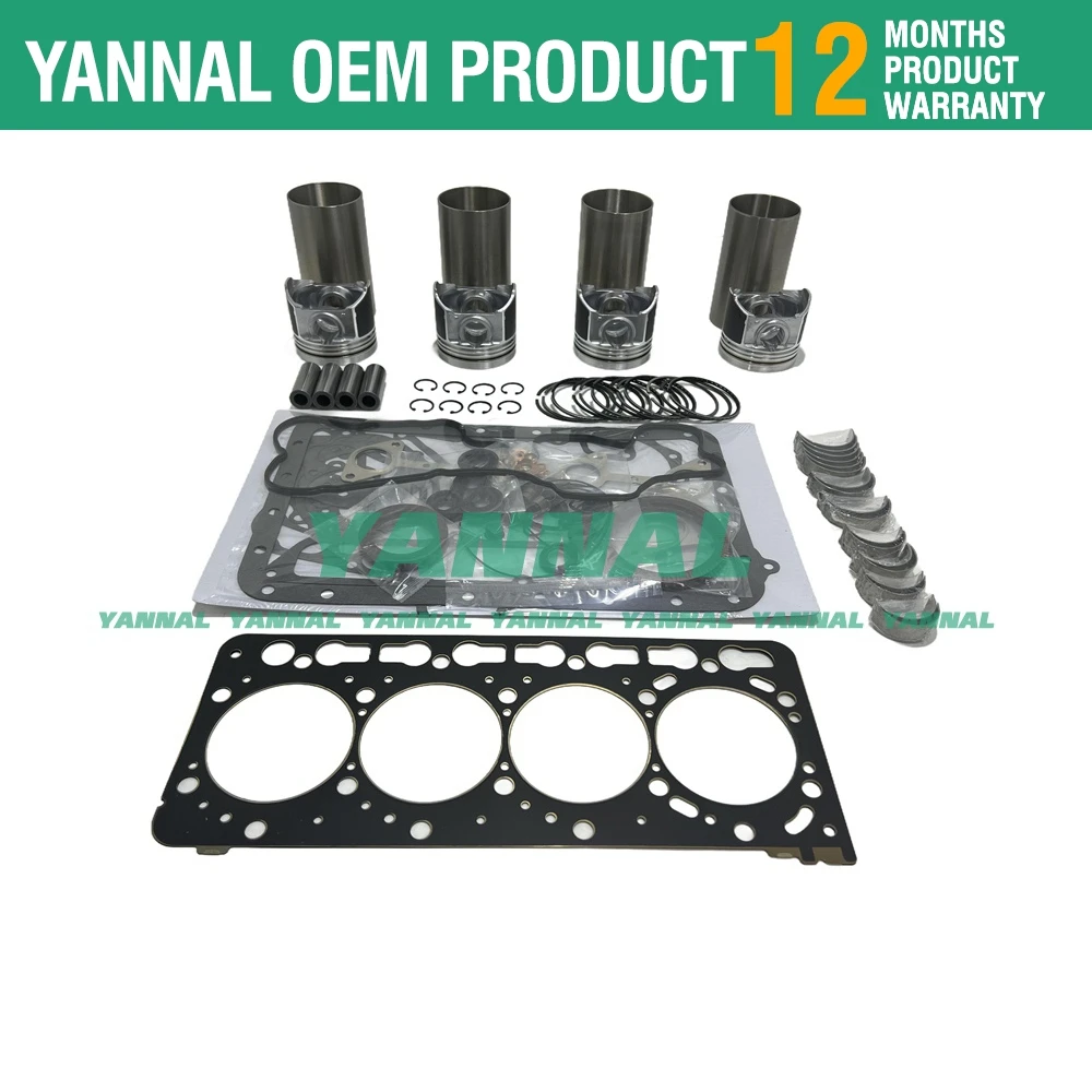 V3300 V3300DIT Connecting Rod Overhaul Rebuild Kit For Kubota Engine Bobcat S220