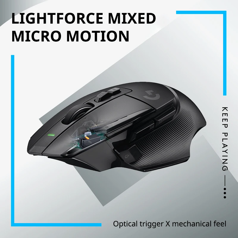 Logitech G502 X LIGHTSPEED Wireless Gaming Mouse, HERO 25K, 25600 DPI, 13 Programmable Buttons, Esports Version view 5