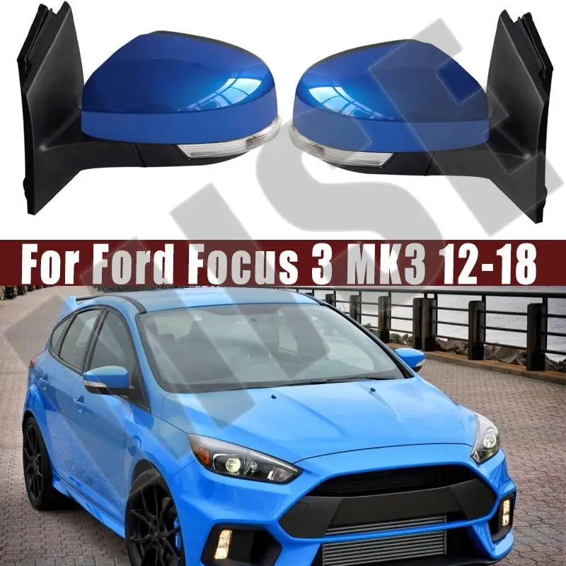 Car Accessories For Ford Focus 3 MK3 2012-2015 2016 2017 2018 Auto Outside Door Rearview Mirror Assemblys 6/7/8/12PIN